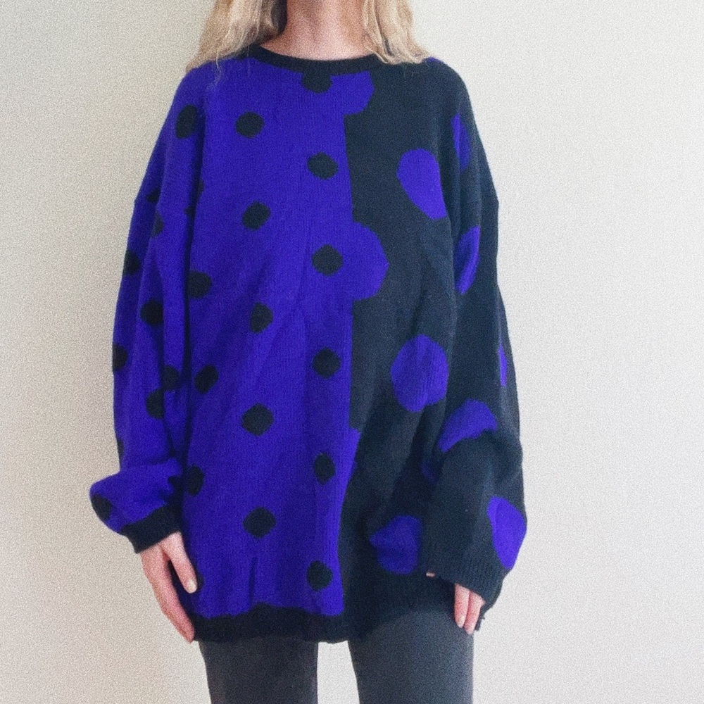 Vintage Headliners Purple & Black Crewneck Sweater